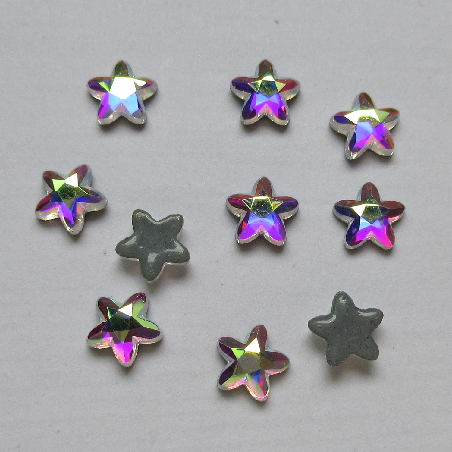

5.5mm Starfish Crystal AB Flat Back Hotfix Rhinestones / Iron On Flatback Crystals New Star Strass For Nail Art Fabric Garment