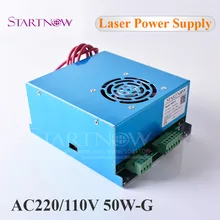 50W-G MYJG-50 45 Вт, 50 Вт, ручная сборка CO2 лазерный Питание 110V 220V универсальный блок питания Co2 лазерный источник для лазерная резка, гравировальный станок