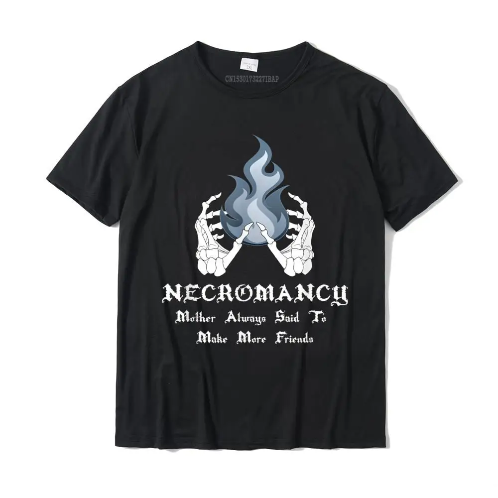 Leisure T Shirt Family Round Neck Cool 100% Cotton Men Tees Design Short Sleeve T-Shirt Drop Shipping RPG T-Shirt Necromancer d20 Gamer Funny Roleplaying Gift__MZ16245 black
