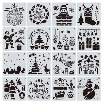 

Christmas Stencils Templates Christmas Letters Xmas Trees Santa Reindeer Paintin