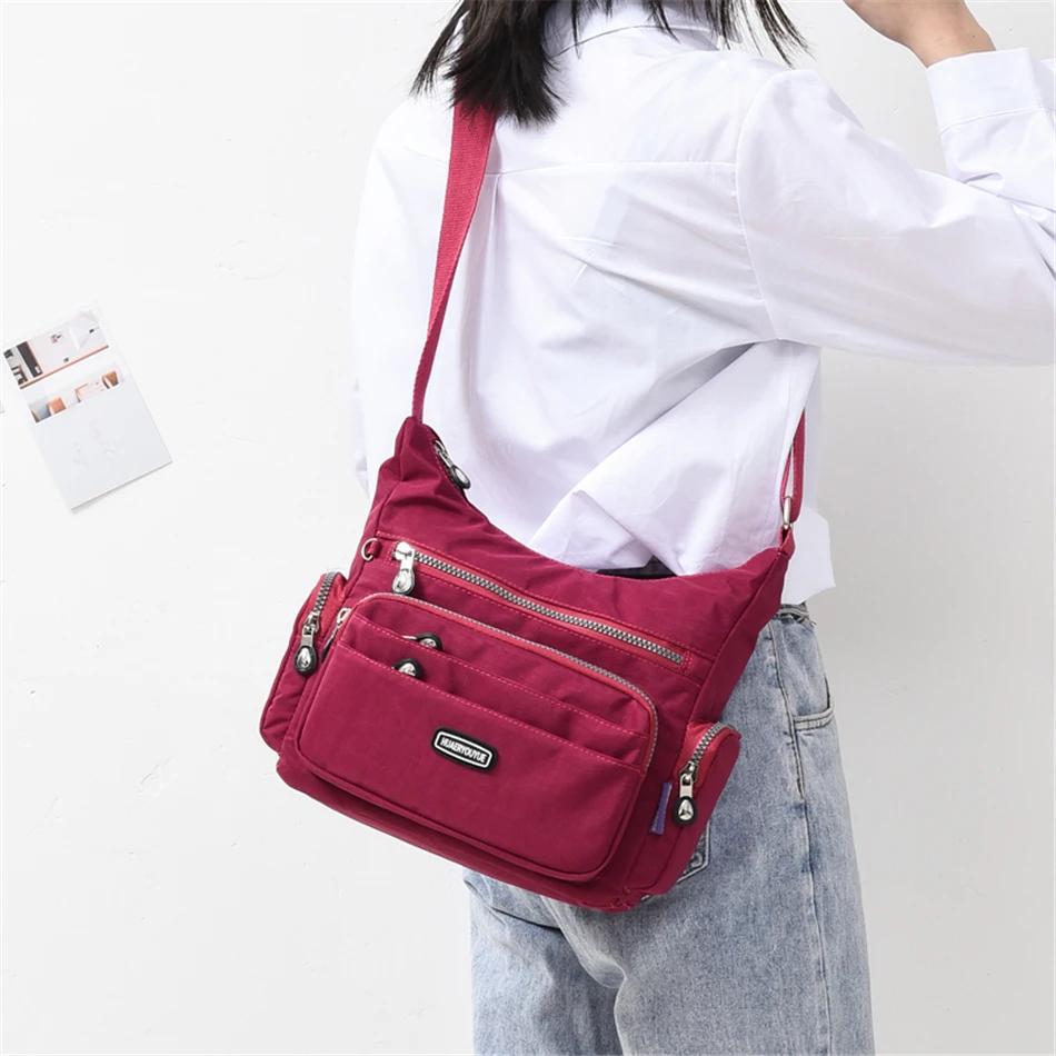 Bags For Women 2020 Femme Large Capacity Nylon Shoulder Bag Waterproof Elegant Daily Shopping Handbag Crossbody Messenger Bags
