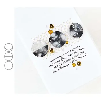 

JC Lunar Eclipse Circle Metal Cutting Dies 2020 New Design for Scrapbooking Craft Mold Stencil Handmade Tool Card Make Template