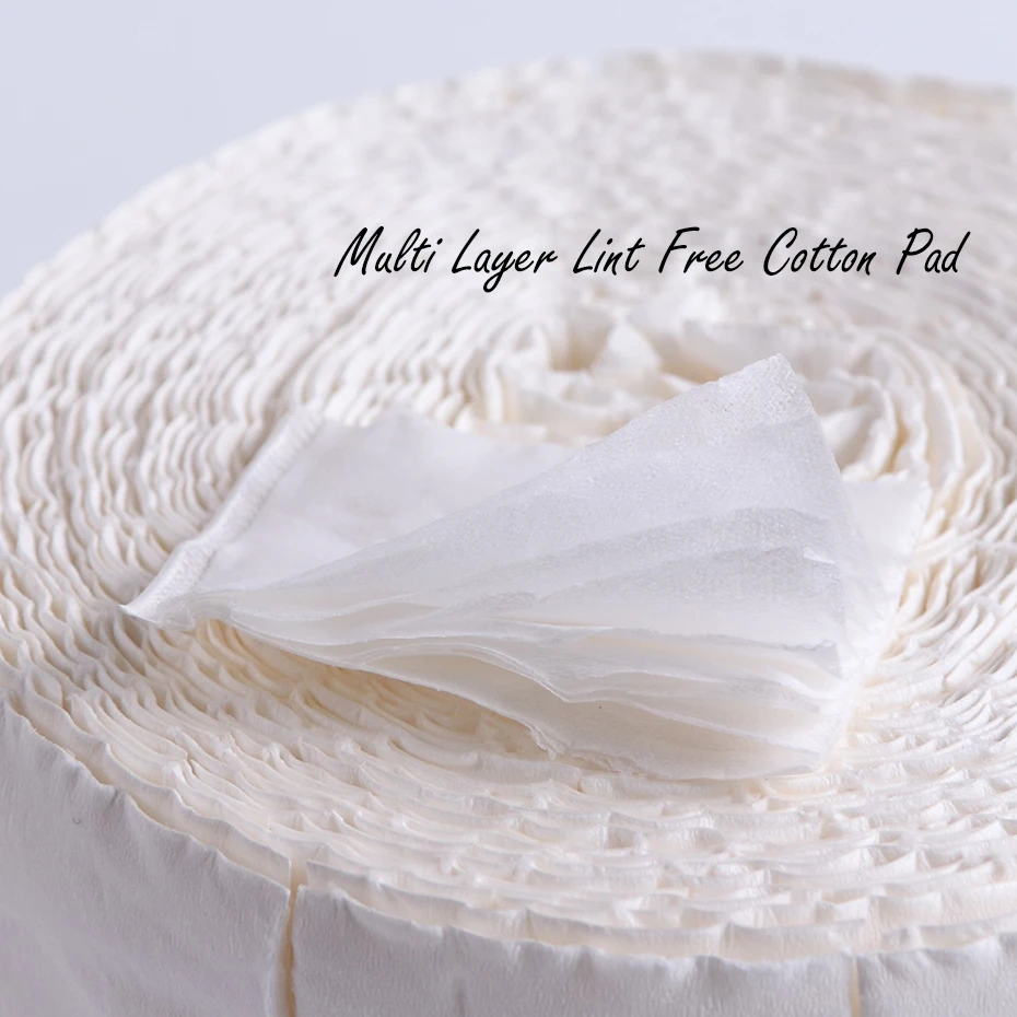 1Pack Multi Layer Cotton Lint-Free Napkins Nail Cotton Pad Removing Gel Polish Varnish Degreaser Soak Off Manicure Tools PP918 nail cotton pads,disposable nail pads