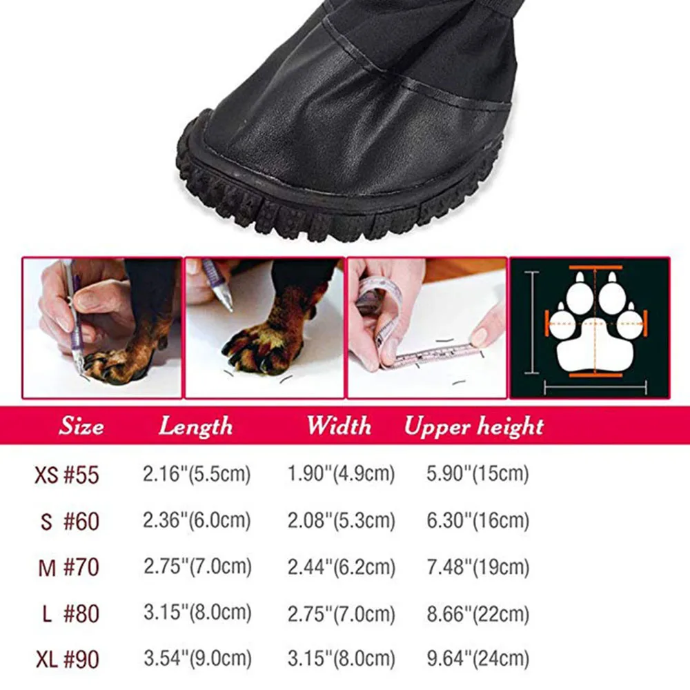 Обувь для собак средних и больших размеров; водонепроницаемые уличные зимние ботинки для собак; теплые длинные Нескользящие непромокаемые ботинки для собак; Zapatos Para Perro