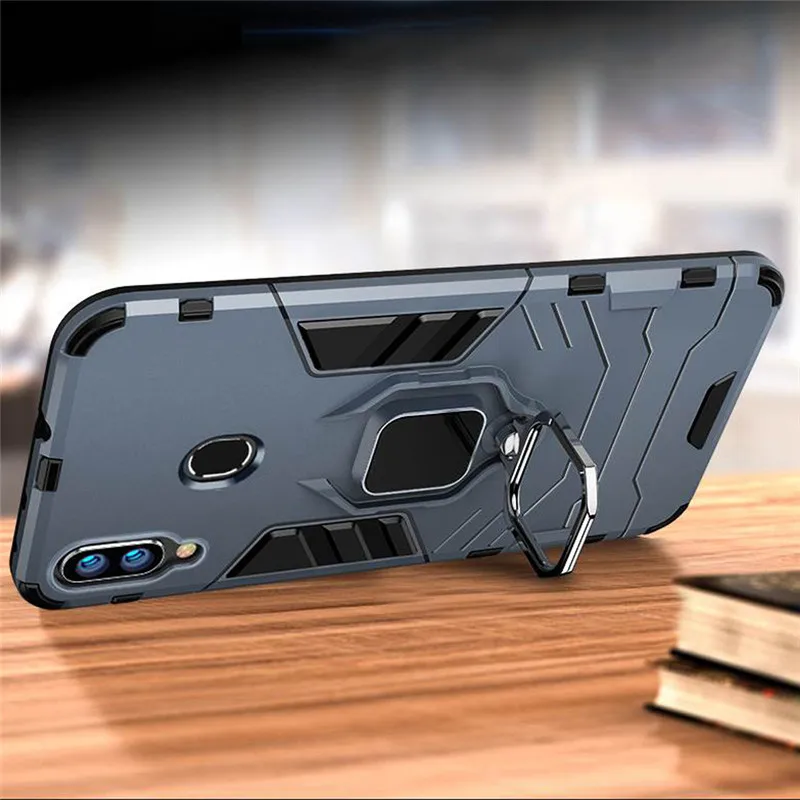 4 in 1 Case For Samsung Galaxy A40 A30 A20 Case Armor Cover  Ring Holder Phone Case For Samsung A 40 30 20 A12 A52 A72 A53 A33 phone pouch for running