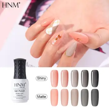 

HNM 8ML Flower Tour Gel Nail Polish Nail Varnish Primer Soak Off UV LED Long Lasting Gel Polish Salon Manicure Matt Effect