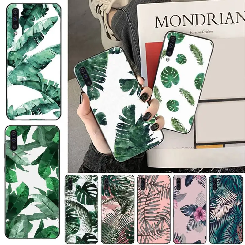

Banana leaf Phone Case For Samsung galaxy S 7 8 9 10 20 edge A 6 10 20 30 50 51 70 note 10 plus