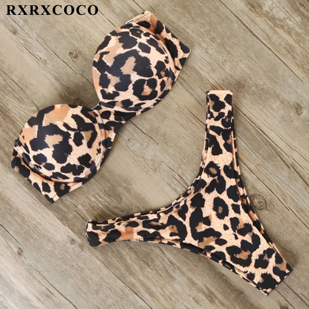 RXRXCOCO бикини Купальники Для женщин купальник 2021 купальный костюм с пуш ап женские