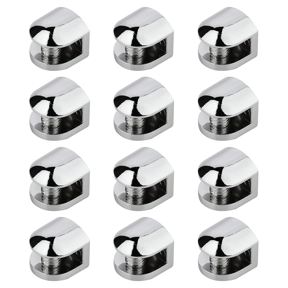 Glass Brackets Adjustable Zinc Alloy Glass Clip Shelf Clamp Holder 12Pcs/Lot for Staircase Handrail glass shelf clamp holder,glass fasteners