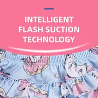 HappyFlute New 3Sizes 6-25Kg Soft Waterproof Swimming Pants Flower Wavy Edge Baby Girl's Printed Cloth Diaper Beach Pants 5