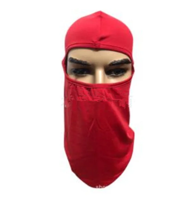 Red DHL, 100 шт., Балаклава, маска для лица, дышащая, мотоциклетная, тактическая, маска для лица, тушь для ресниц, лыжная маска, маска для всего лица, Гангстерская маска - Цвет: Red