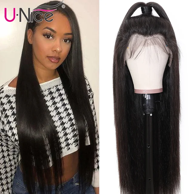 Unice Hair Wig 13 4 6 Brazilian Straight Lace Front Human Hair Wigs With Baby Hair Unice Hair Wig 13*4/6 Brazilian Straight Lace Front Human Hair Wigs With Baby Hair Remy Human Hair Wigs For Black Women 10-26"