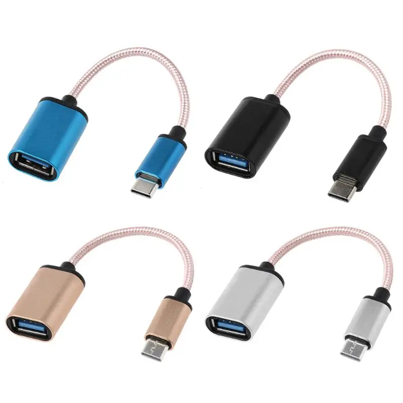 USB 3 1 Type C Male to USB 2 0 Female OTG Data Cable For Samsung 1