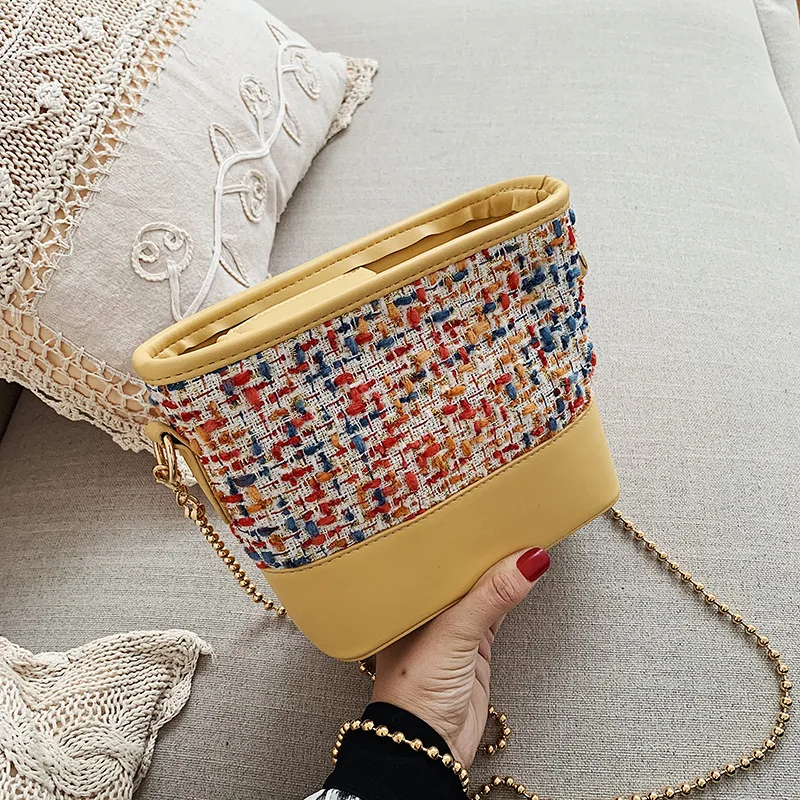 

New wool bag stray bag women slung over one shoulder portable