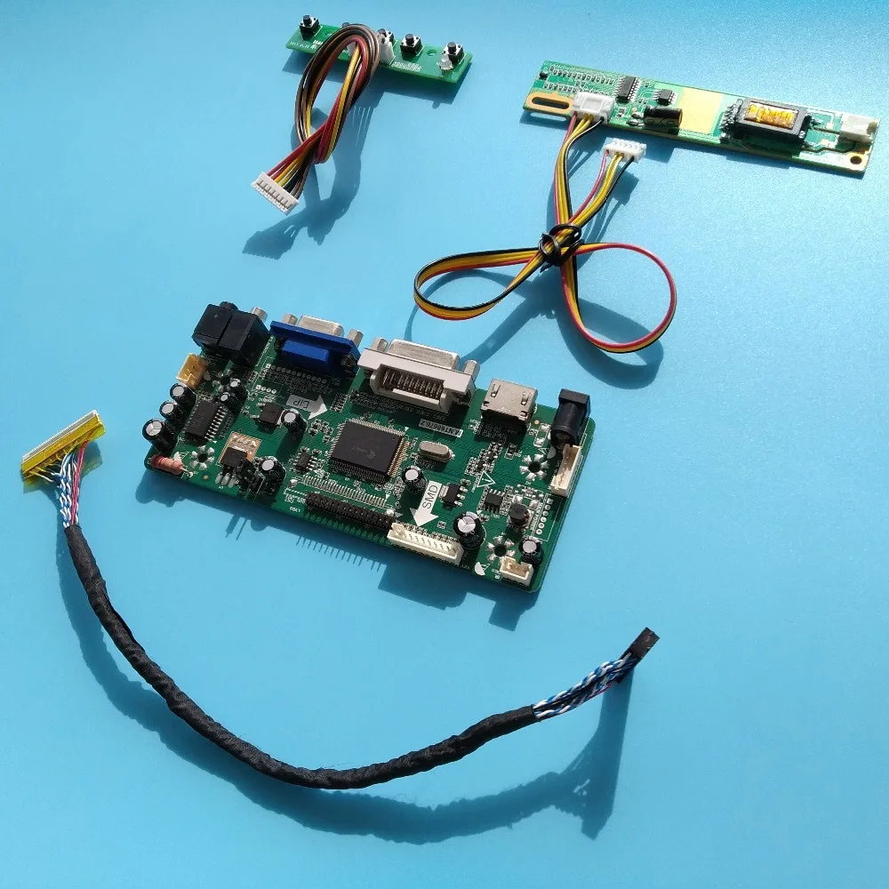 Kit for B121EW03 V4 12.1" DVI HDMI 1280X800 Screen Driver 1 lamps LVDS 20pin Display Panel Controller board VGA Signal