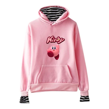 

Kirby Series Cute Fake Two Pieces Hoodies Sweatshirt 2019 Hot Sale Fashion Casual Women/men Sweatshirts Kpops Harajuku Hoodies