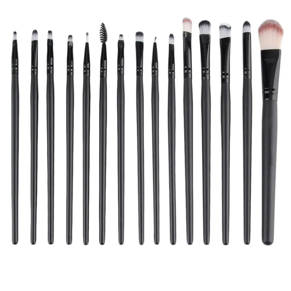 15 pcs 20 шт./компл. Профессиональные кисти для макияжа кисть для растушевки тени Пудра основа глаз, бровей, губ, подводка для глаз, макияж, кисть для тени для век Косметика инструмента - Handle Color: 15 pcs
