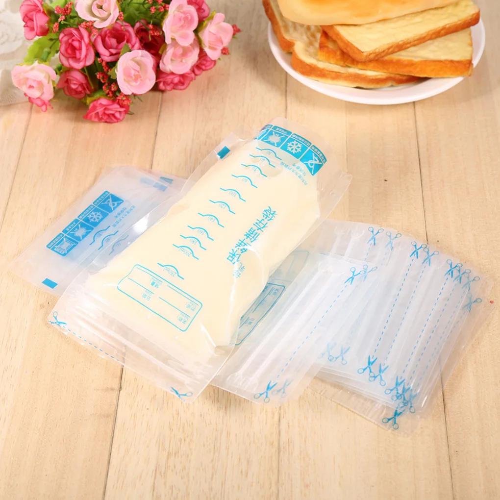30PCS/Set 250ml Breast Milk Storage Milk Storage Bags Breastmilk Breastfeeding Freezer Container Bags Pouch breastmilk storage bags