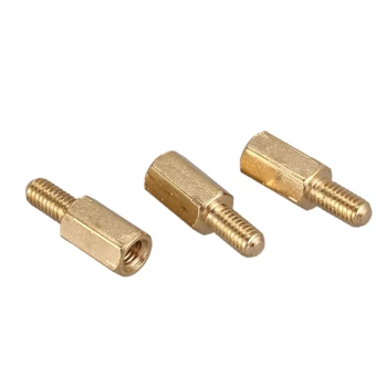 

New 50Pcs M3 Male to Female 14mm Brass Screw Hexagonal Standoff Spacers