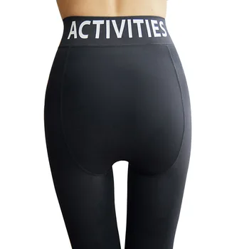 

2019 Spring Autumn Women's Leggings Sexy for Girls High Waist Letter Printed polyamide SlimStretch B469