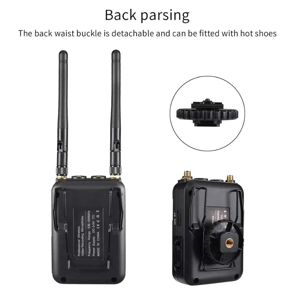 INSEESI IN-WM800 50 канальный профессиональный беспроводной микрофон для DSLR видеокамеры системы всенаправленный петличный микрофон