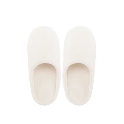 Off white 37-38 Новинка года; зимние домашние тапочки Xiaomi для мужчин и женщин; теплые домашние плюшевые мягкие тапочки; нескользящие зимние домашние тапочки - Цвет: Off white 37-38