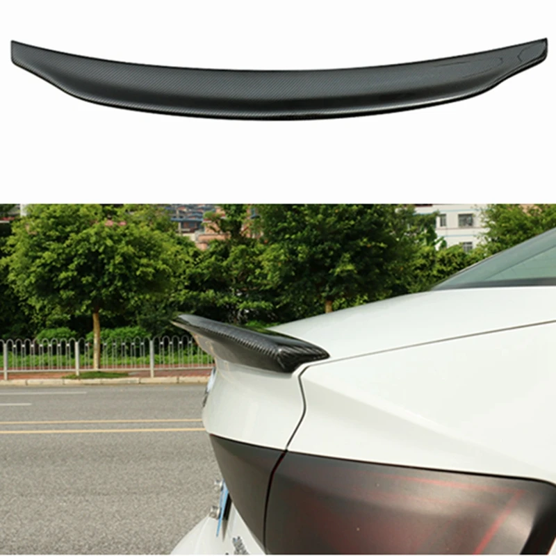 

High-quality carbon fiber rear spoiler trunk boot boots For Audi A3 S3 lip shape car 4 doors 2014 2015 2016 2017