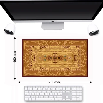 

700*400mm Large Persian Woven Rug Anti-slip Keyboard Mousepad Retro Style Carpet Mouse Pad Decor Craft Home Office Table Muismat