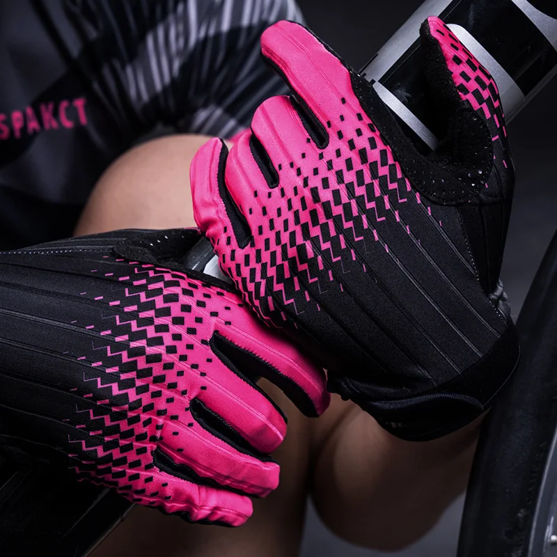 

Spakct 2019 Bicycle Gloves Men And Women Spring And Summer Autumn Thin Long Finger Road Bike Cycling Gloves Bicycle Equipment
