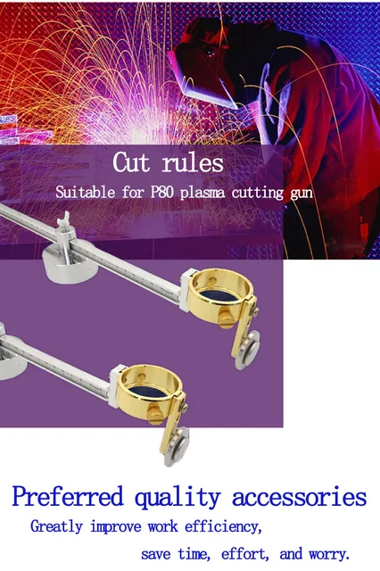 thumbnail image 2 of P80 Torch Round Cutting Roller Guide – Magnetic, Adjustable, Up To 100cm Diameter – Plasma Cutter Accessory 2 of 13