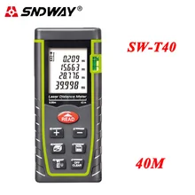 SNDWAY SW-T40 цифровой 40 м лазерный дальномер ручной дальномер trena лазерный дальномер зона/объем/Расстояние измерительный инструмент