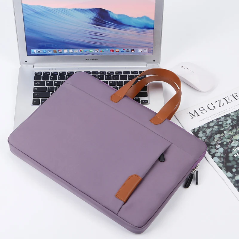 laptop cover case Fashion Laptop Bag Waterproof Notebook Sleeve Cover For Macbook Air 11 m1 Pro 13 Case HP Samsung Xiaomi Dell Handbag Briefcase best laptop sleeve Laptop Bags & Cases