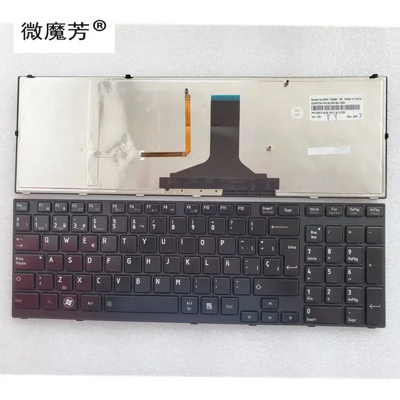 

Испанская клавиатура для ноутбука Toshiba Satellite A660 A600 A600D A665 SP