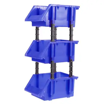

3 in 1 DIY Tool Organiser Box Bin Storage Rack Shelving Garage Storage Rack Workshop Thickened Combination Components box