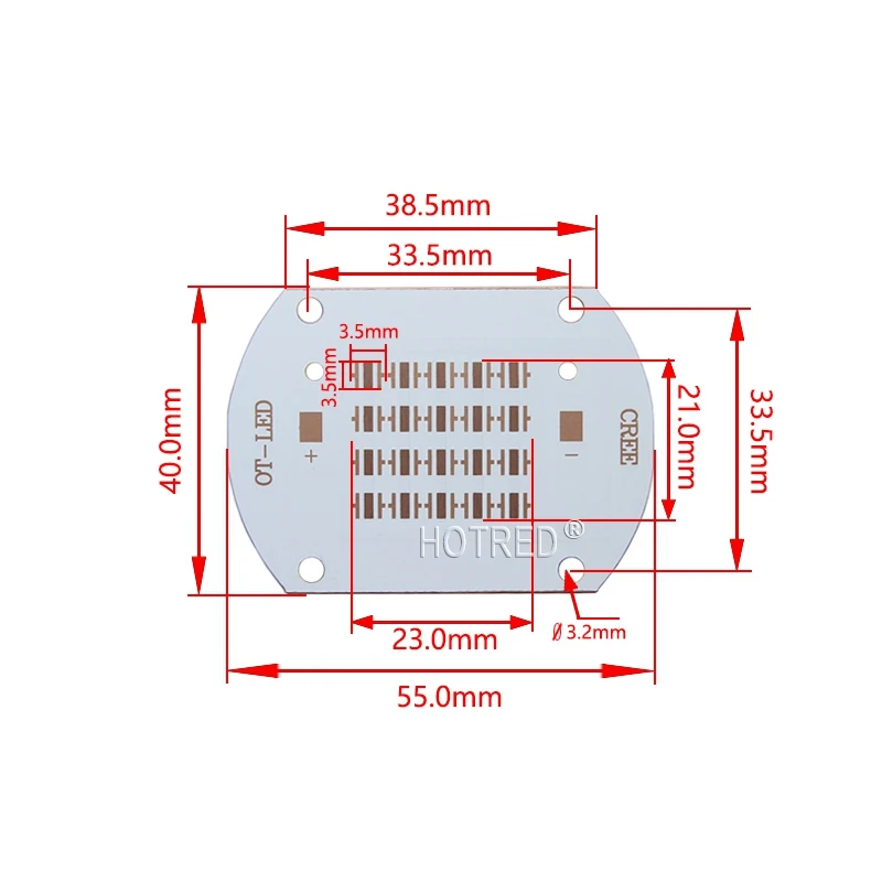 Cree XPE XTE XPG XPL XML3535 5050 XHP50 led медная печатная плата Led теплоотвод Светодиодная лампа Lase может использоваться для 10 Вт-100 Вт