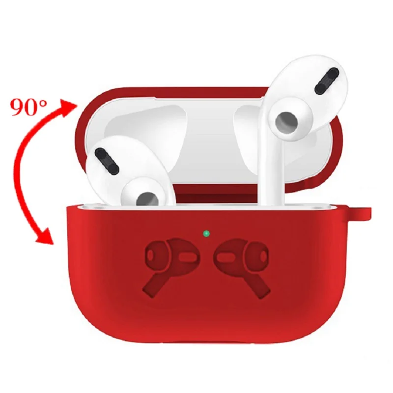 4 в 1 оригинальный силиконовый чехол для Airpods Pro защитный Air Pods Чехол наушников 3
