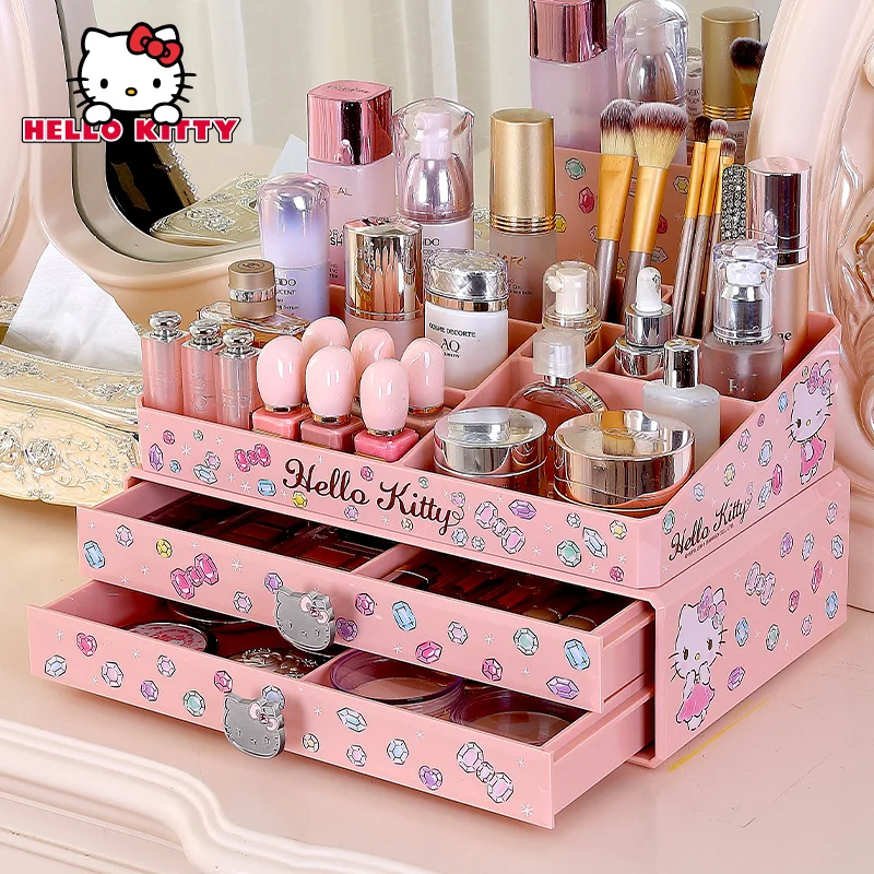Hello kitty коробка для хранения косметики Рабочий стол большой ящик стиль ювелирных