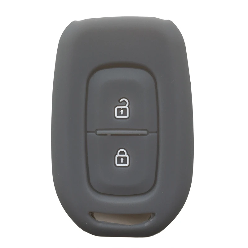 Силиконовый чехол для ключей Renault Logan Stepway для Renault Sandero Duster Dacia Scenic Master ключ megane - Название цвета: gray