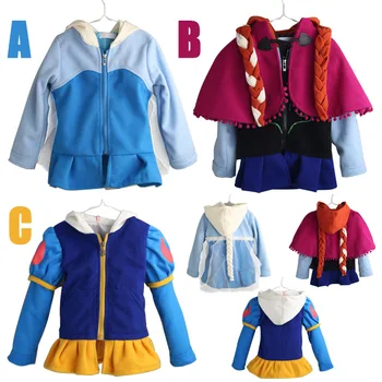 

Autumn Girls Jackets Baby Costume Cospaly Ruffle Princess Outfits Toddler Girls Coat Hooded Kids Clothes for 3 4 5 6 7 8 Years