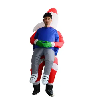 

Christmas Funny Santa Ghosts Hugs People Inflatable Clothing Person Spoof Props
