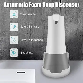 

350ml Fully Automatic Foam Handwashing Device, USB Charging Intelligent Induction Bacteriostatic Soap Dispenser Home Cleaning