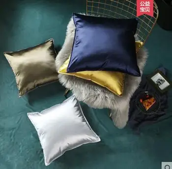 

Pillowcase Solid color American light luxury simple modern sofa living room pillowcase