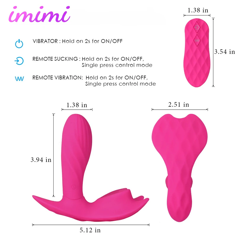 Remote Control Vibrator Huge Dild Sucking Nipple Oral Suction Famale Clitoris Sucking Stimulator Vibrating Panties Sex Toys