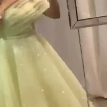 Новое поступление бледно-желтое платье на одно плечо с бисером и блестками и шарики из камня длиной до пола платья для выпускного вечера