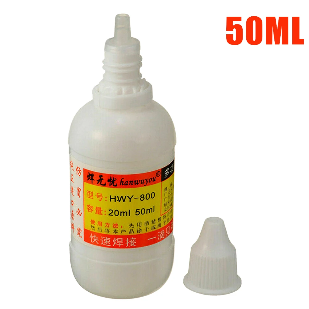 

20ml/50ml Stainless Steel Liquid Flux Welding Solder Non-toxic Copper HWY-800 Paste Flux Liquid Solders Water Liquid Solders