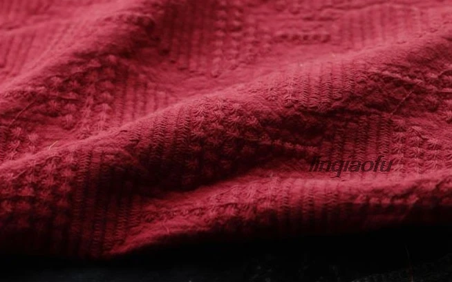 Высококачественная одежда льняная ткань хлопковый Чонсам с вышивкой плотная