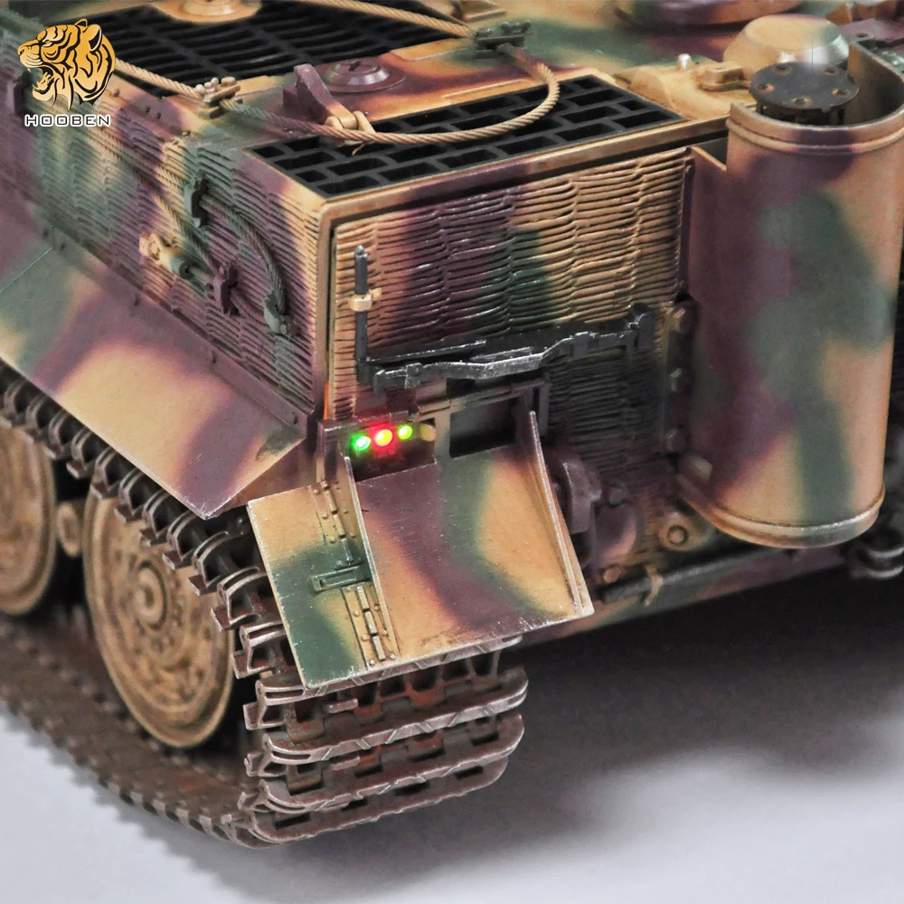 HOOBEN 1:16 немецкий Tiger I Late Wittmann RC Танк RTR мастер камуфляж погодование + фигурка