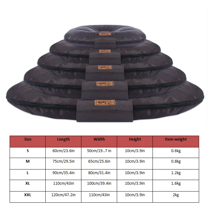 Коврик для сна для домашних собак Oxford Round Cuddle Nest одеяло для домашних животных(S-XXL)(D176