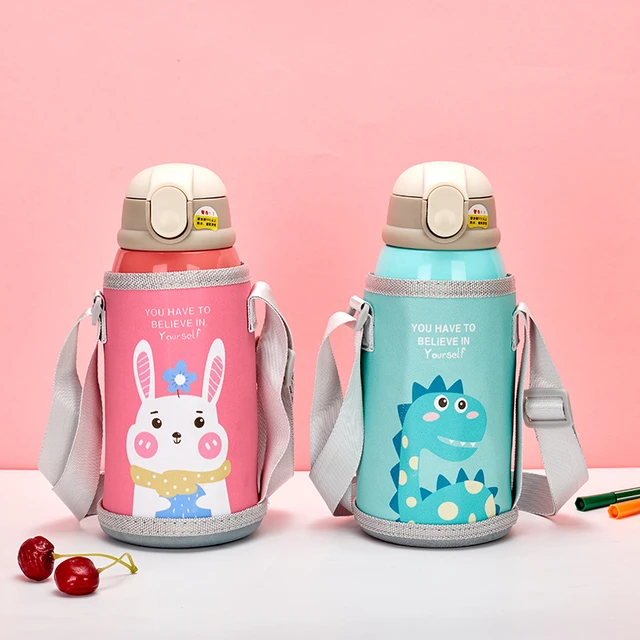 400ML Children Thermos Water Bottle Kids Thermos Mug Baby Duck Billed Straw  316 Stainless Steel Vacuum Flasks Tumbler Thermo Cup - AliExpress