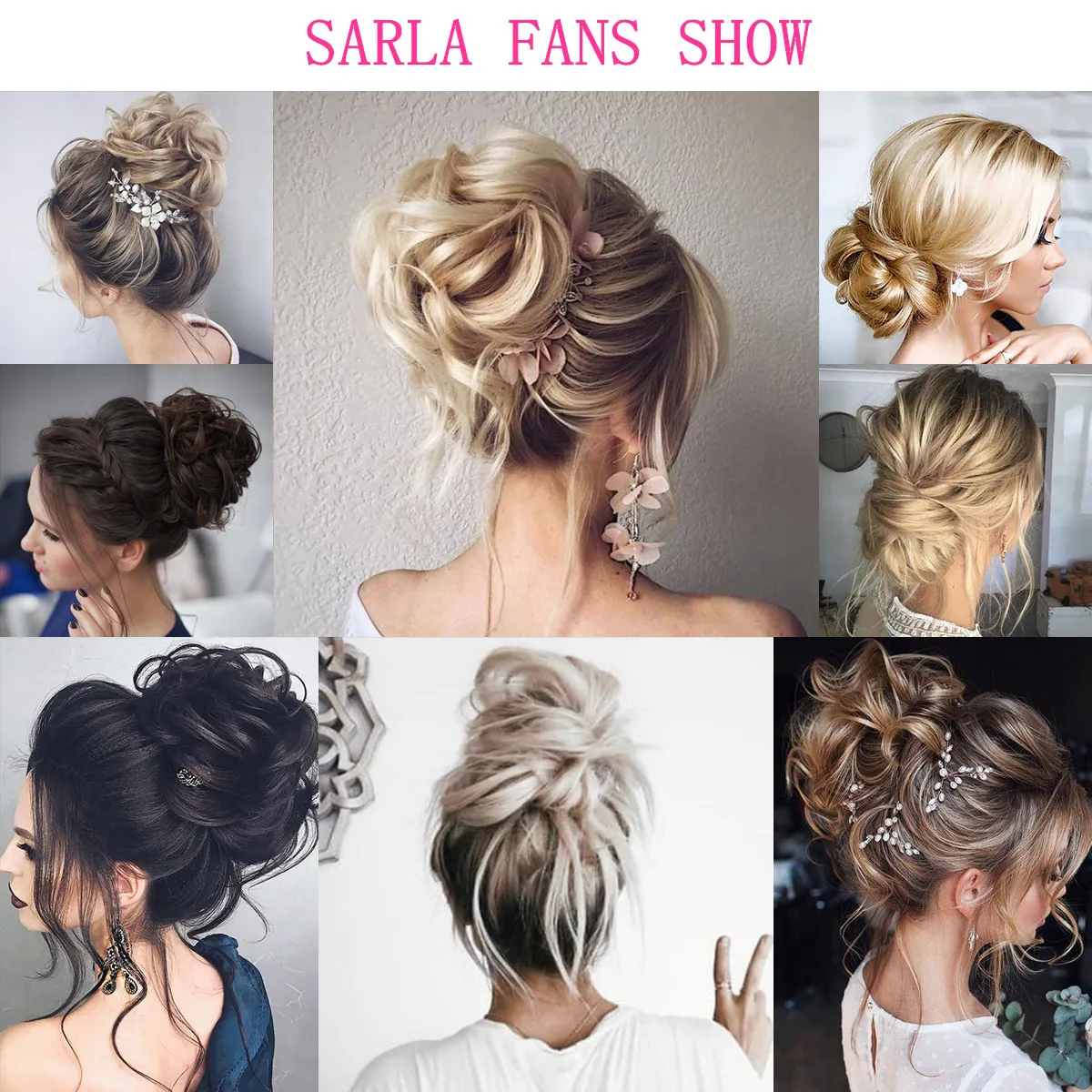 "SARLA Synthetic Messy Hair Bun Chignon Scrunchies – Effortless Elegance for Women's Hairstyling!" - Image 5